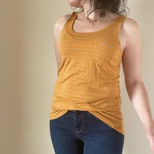 PrAna striped organic cotton tank top XS